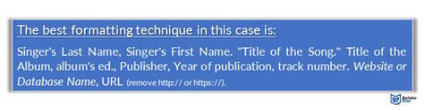 Template Mla Format Citation Song