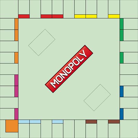 Template Monopoly Board