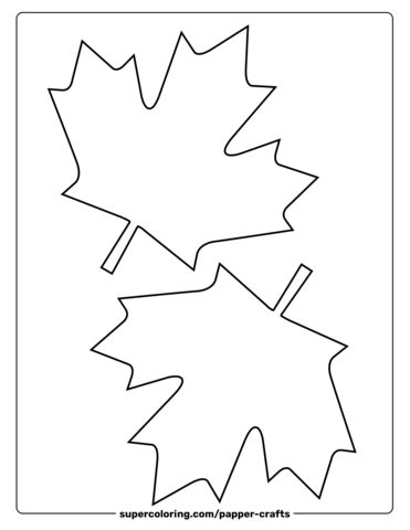 Template Of A Maple Leaf