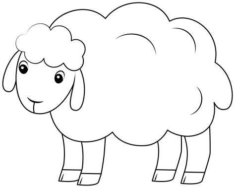 Template Of A Sheep