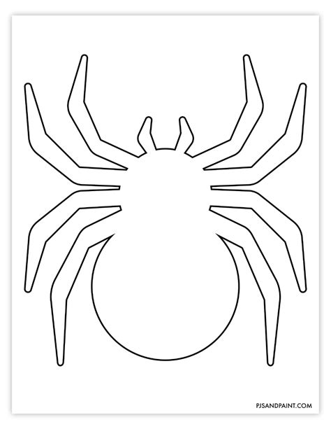 Template Of A Spider
