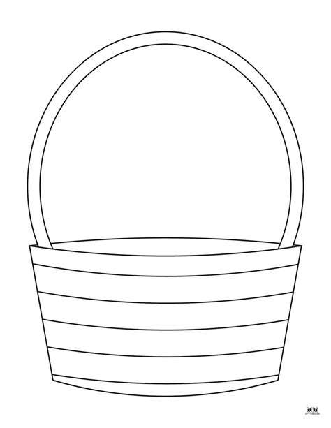 Template Of Easter Basket