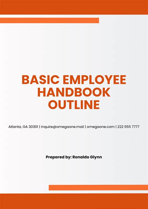 Template Of Employee Handbook