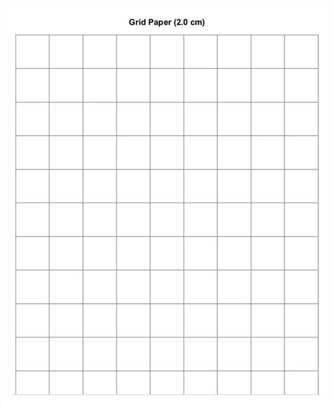 Template Of Grid Paper