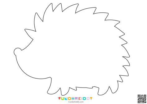 Template Of Hedgehog