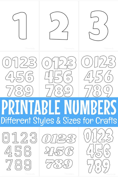 Template Of Numbers