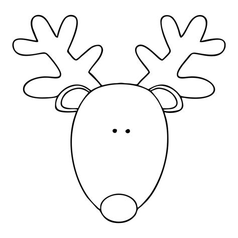 Template Of Reindeer