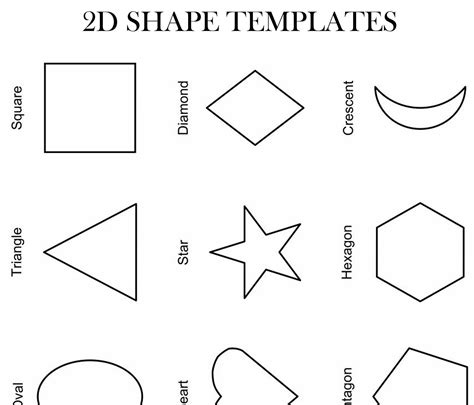 Template Of Shapes