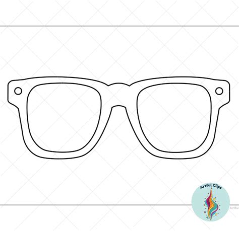 Template Of Sunglasses