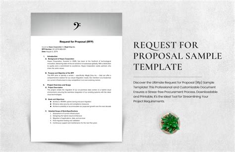 Template Request For Proposal