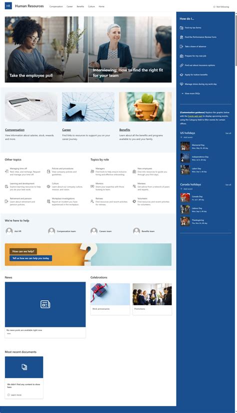 Template Sharepoint Site Examples