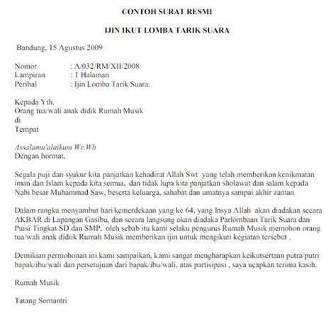 Template Surat