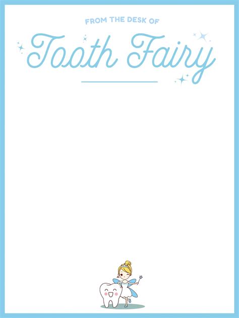 Template Tooth Fairy Letter