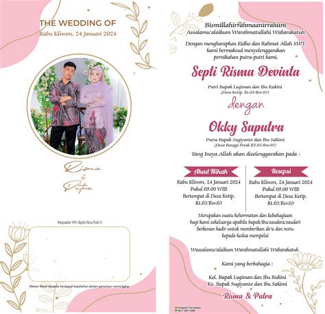 Template Undangan Pernikahan PDF