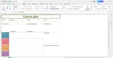 Template WPS Spreadsheet