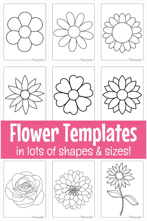Templates Flowers Printable
