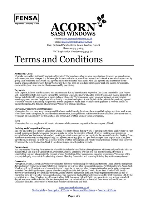 Terms and Conditions