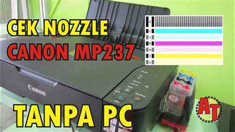 Test Print Printer Canon MP237