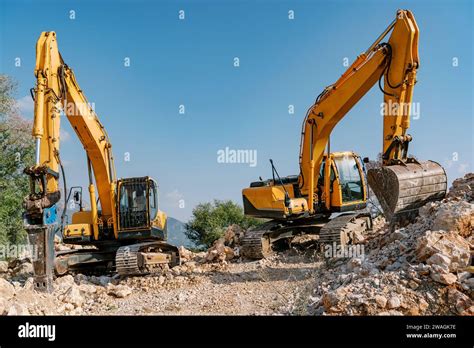 Testing Excavators on Rocky Terrain