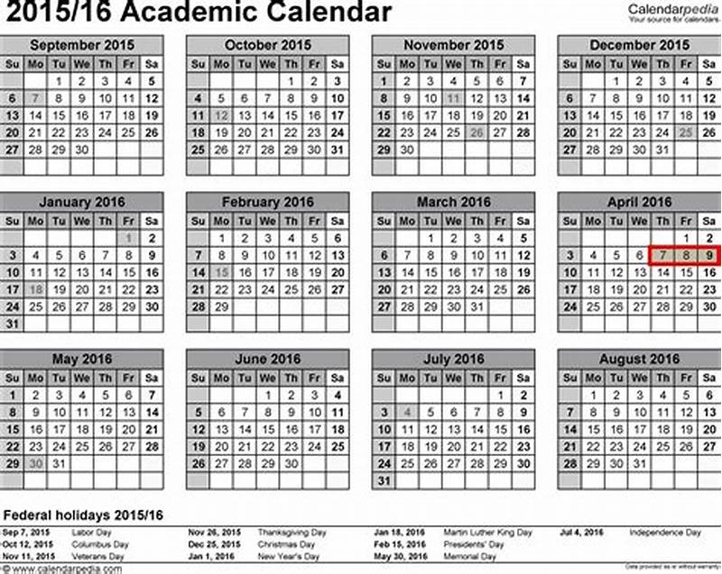 Texas Tech Spring Calendar