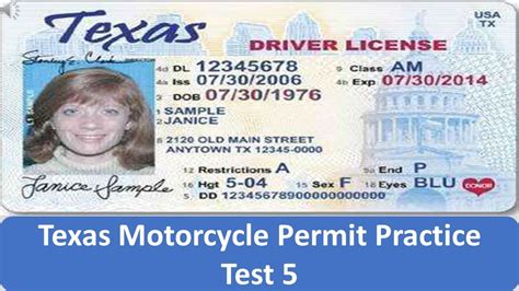 Texas motorcycle license road test