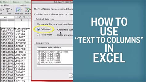 Text Columns Excel