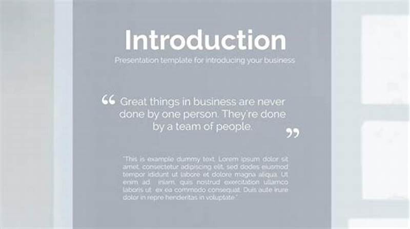 Text Introduction Template