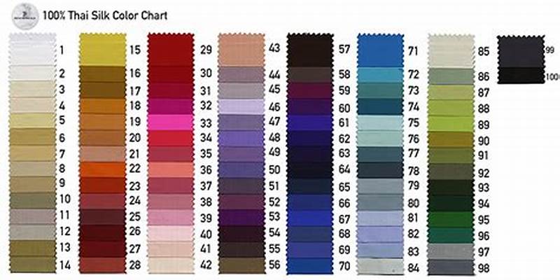 Textile Color Chart With Names