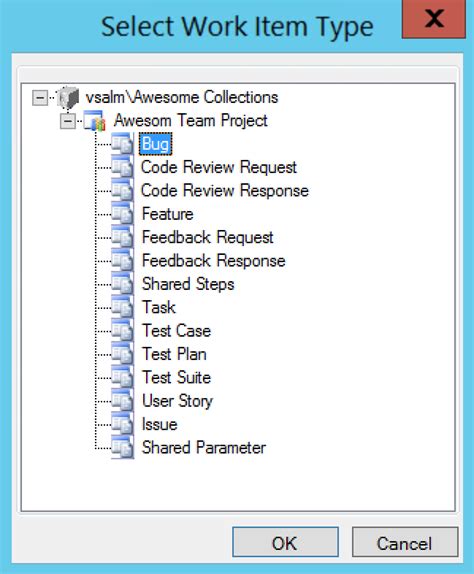 Tfs Bug Work Item Type Wit Work Item Template