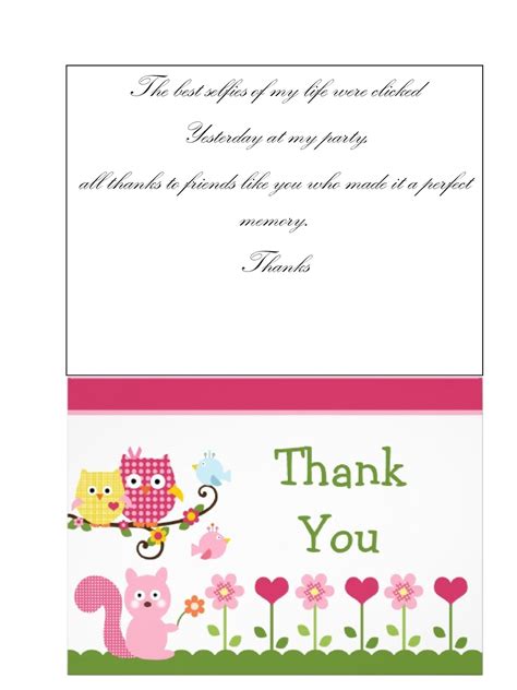 Thank You Note Template