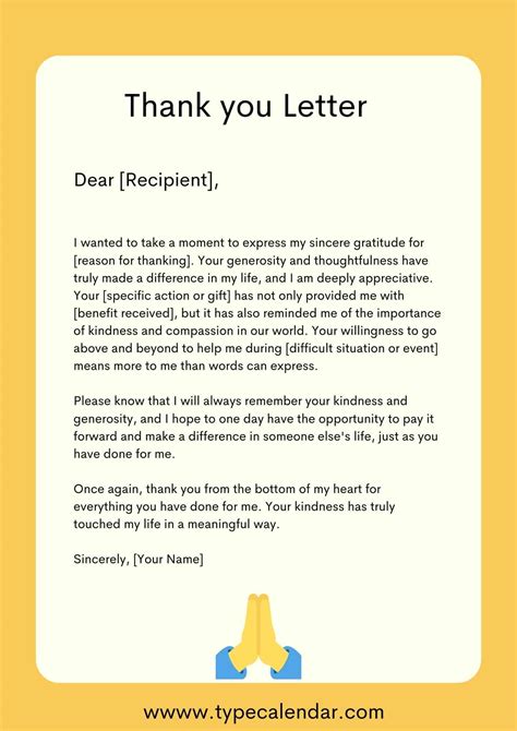 Thank you letter