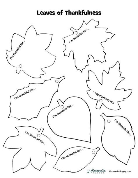 Thankful Leaves Free Printable