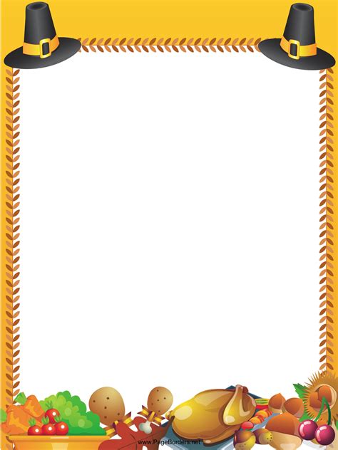 Thanksgiving Border Template