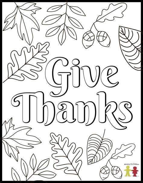 Thanksgiving Free Coloring Printables