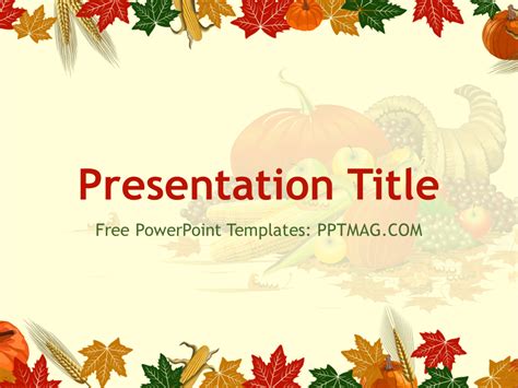 Thanksgiving Powerpoint Template
