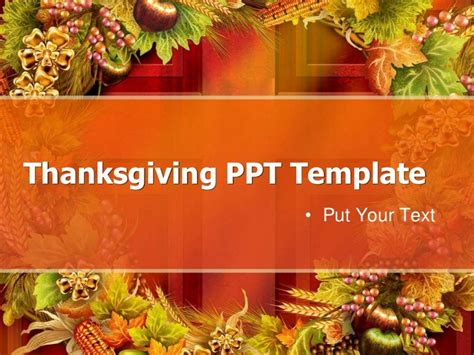 Thanksgiving Ppt Template Free