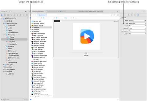 The App Store Icon In The Asset Catalog
