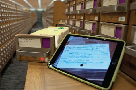 The Card Catalog In A Large Research Library