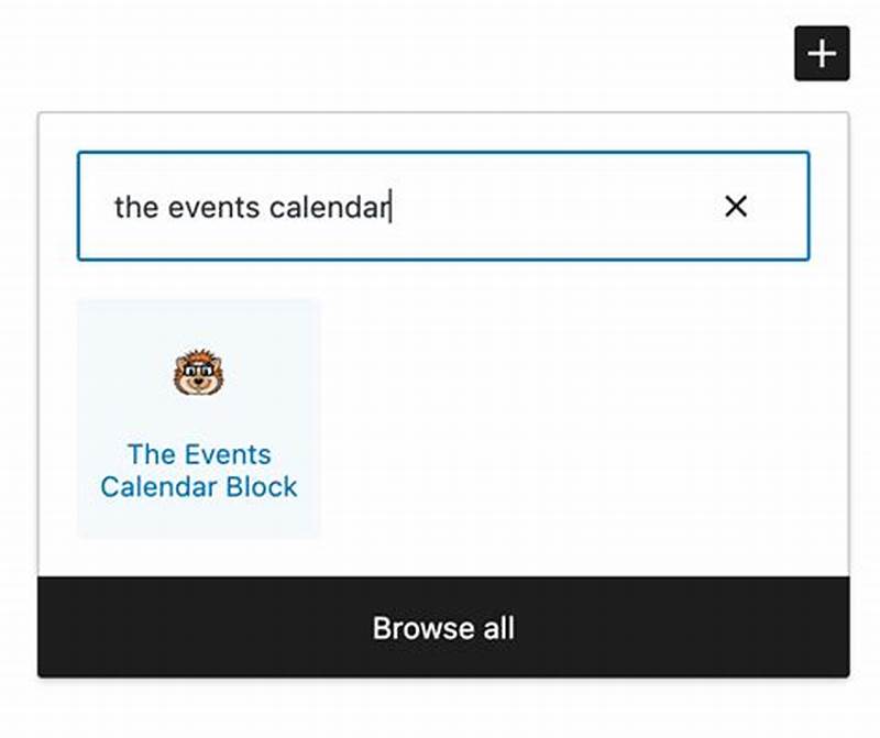 The Events Calendar Shortcode   Block Pro