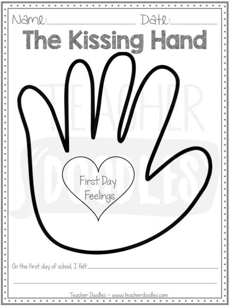 The Kissing Hand Printables