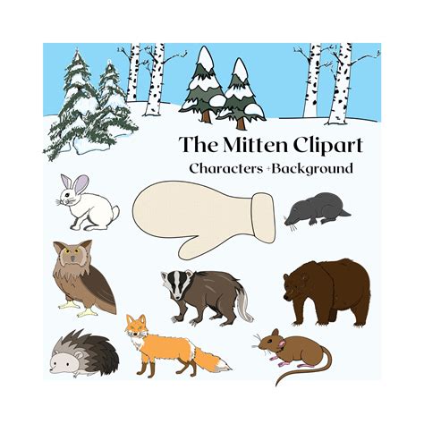The Mitten Animal Printables