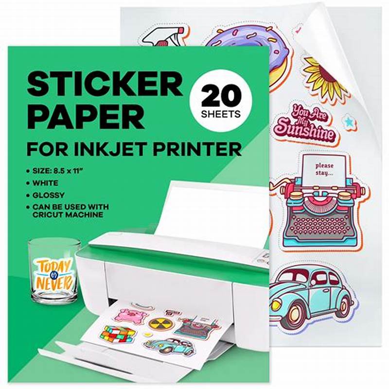 The Paper Studio Printable Sticker Paper Instructions