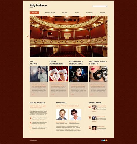 Theatre Website Template