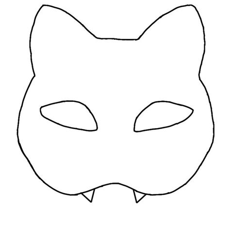 Therian Cat Mask Template