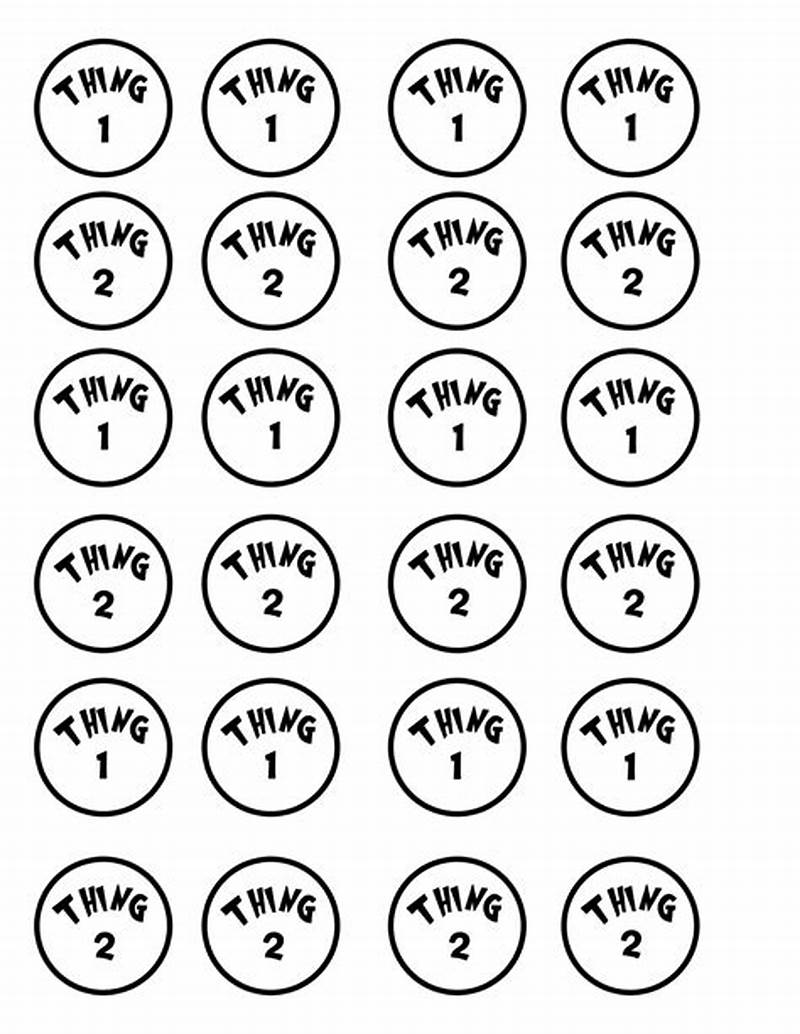 Thing One And Thing Two Printable Labels