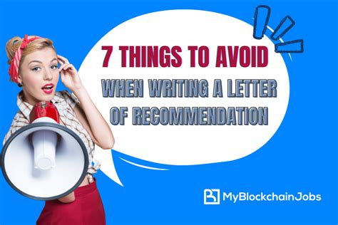 Things to avoid in recommendation letter
