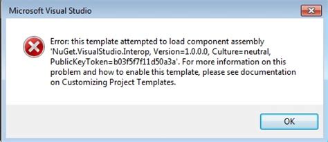 This Template Attempted To Load Component Assembly Xamarin.visual Studio