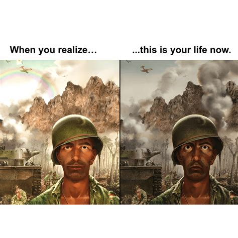 Thousand Yard Stare Template