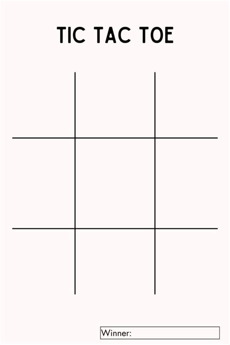Tic Tac Toe Game Template