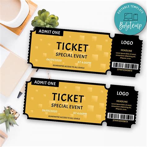Ticket Invitation Template